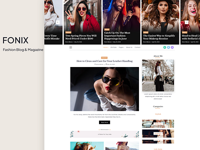 Fonix | Newspaper & Magazine WordPress Theme lifestyle blog personal blog personal theme wordpress theme