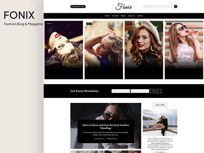 Fonix | Fashion & LifeStyle Blog WordPress Theme fashion blog lifestyle blog personal blog website template wordpress theme