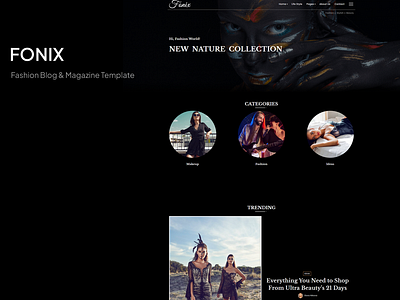 Fonix | Fashion & LifeStyle Blog WordPress Theme fashion blog lifestyle blog personal blog website template wordpress theme