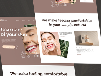 🛁 Skincare e-commerce platform | Hyperactive branding business cta design design studio e commerce edtech fintech hero section hyperactive landing page marketplace product design products saas startup typography ui ux web design