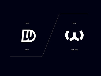 OLD VS NEW ONE ? animal animation app black branding d design graphic design icon identity illustration logo mark marks symbol typography ui ux vector w