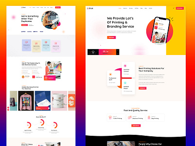 Wonderful Printing Service WordPress Theme for only $59 printing service printing wordpress web design web development wordpress theme