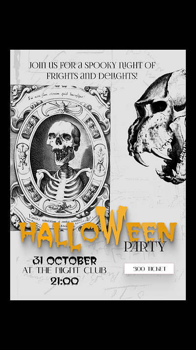 POSTER FOR HALLOWEEN graphic design poster