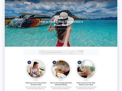 Fonix | Newspaper & Magazine WordPress Theme magazine template news theme personal blog website template wordpress theme