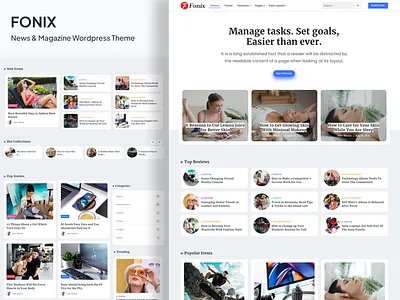 Fonix | Newspaper & Magazine WordPress Theme magazine template news theme personal blog website template wordpress theme