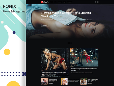 Fonix | Newspaper & Magazine WordPress Theme magazine template news theme personal blog website template wordpress theme