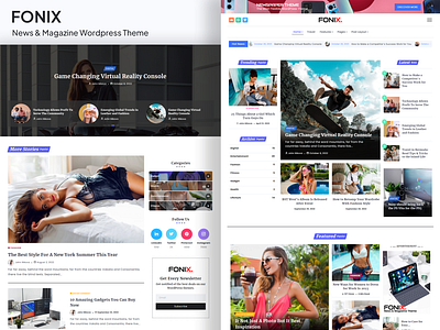 Fonix | Newspaper & Magazine WordPress Theme magazine template news theme personal blog website template wordpress theme