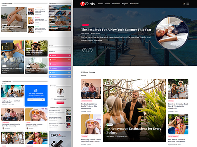 Fonix | Newspaper & Magazine WordPress Theme magazine template news theme personal blog website template wordpress theme