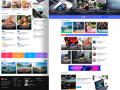 Fonix | Newspaper & Magazine WordPress Theme magazine template news theme personal blog website template wordpress theme