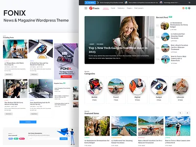 Fonix | Newspaper & Magazine WordPress Theme magazine template news theme personal blog website template wordpress theme
