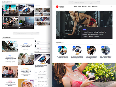 Fonix | Newspaper & Magazine WordPress Theme magazine template news theme personal blog website template wordpress theme