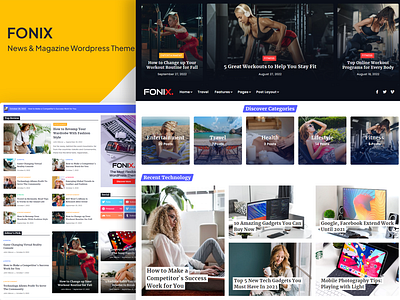 Fonix | Newspaper & Magazine WordPress Theme magazine template news theme personal blog website template wordpress theme