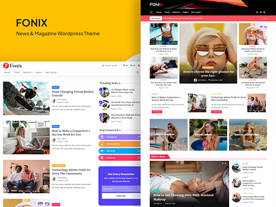 Fonix | Newspaper & Magazine WordPress Theme magazine template news theme personal blog website template wordpress theme