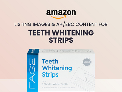 Amazon Listing & A+ Content for Teeth Whitening Strips a amazon amazon a amazon ebc amazon listing brand branding dental dental care design ebc enhanced brand content face london graphic design illustration listing images oral care oral product teeth whitening teeth whitening strip