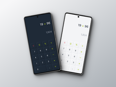 Neumorphism Calculator - Daily UI #004 android app black branding calculation calculator daily ui dark dark mode design ios light light mode mobile neumorphism ui ui ux designer ux white