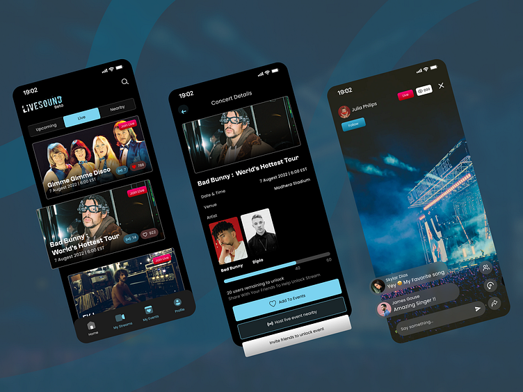 Live Sound Music App by Equitysoft Technologies on Dribbble