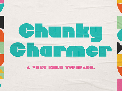 Chunky Charmer – Bold Typeface adorable bold books branding chubby chunky cute fat font headline kids logo poster quirky thick typeface