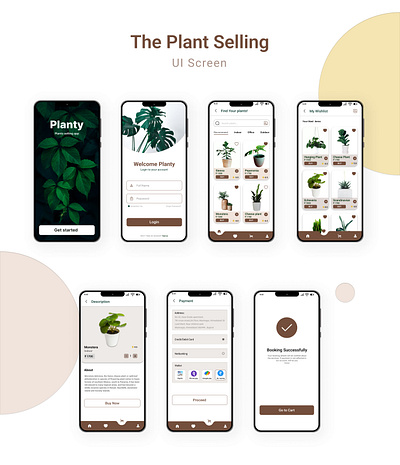 Plant Selling Application app design plant app ui ux