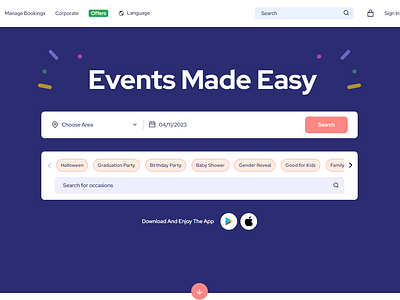Festivity animation bootstrap css scs ux