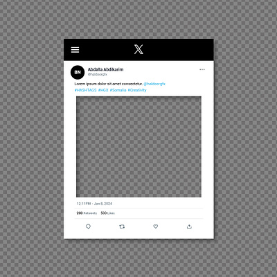 X Selfie Frame design event graphic design selfie frame twitter frame x x frame