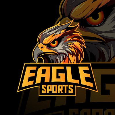 Eagle mascot logo eagle gaming mascot gaming competition icon