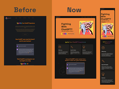 IgniteGPT branding design landingpage ui ux design web design