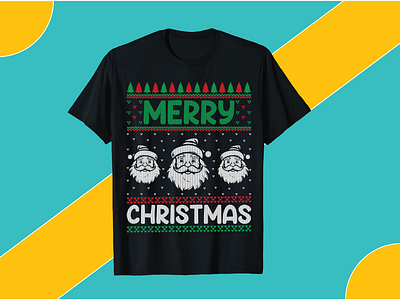 Christmas t-shirt design. typography
