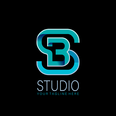 This is a logo Studio. 3d branding graphic design logo ui
