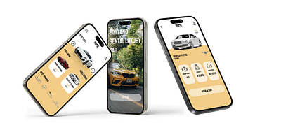 App design for car rental app app design application design design ui web design web designer