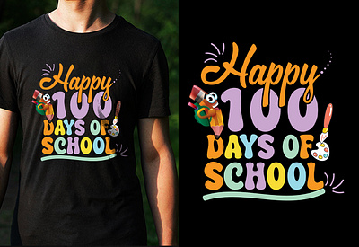 100 Days School Joy Chic T-Shirt Design 3d animation branding cool t shirt design custom t shirts design custom t shirts graphic design groovy t shirt design merchandise motion graphics statement t shirts t shirt design logo t shirt design template trendy t shirt tshirt tshirt designs typography design typography t shirt ui vintage