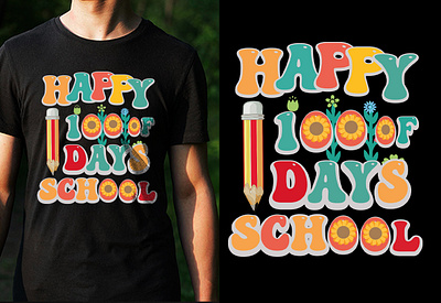 100 Days Stylish School T-Shirt Design 3d animation branding cool t shirt design custom t shirts design custom t shirts graphic design groovy t shirt design merchandise motion graphics statement t shirts t shirt design logo t shirt design template trendy t shirt tshirt tshirt designs typography design typography t shirt ui vintage