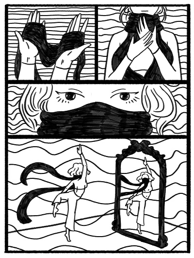 A dancer character character design comics dijitalart girl illustration