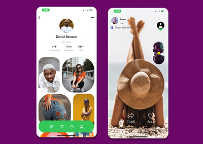 Daily UI challenge for a social media profile. 3d branding graphic design logo motion graphics ui