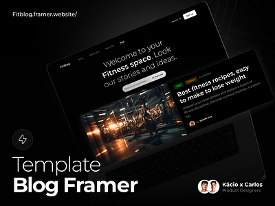 Blog home page - Framer Template article blog blogger framer landing page news no code post theme ui ux web webdesign wordpress