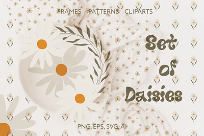 Set of Daisies graphic design
