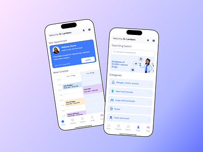 Healthcare Mobile app app clinic design doctor figma health heart ios med mobile ui uiux