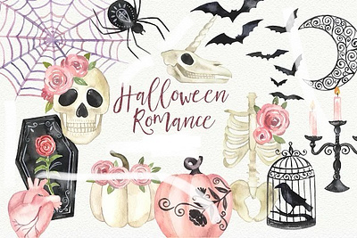 Flower&Halloween graphic design