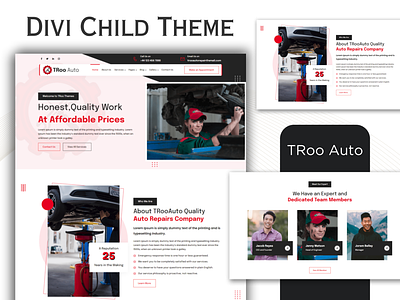 Divi Child theme design for Auto Business auto divi child theme auto wordpress theme divi child theme wordpress design wordpress theme