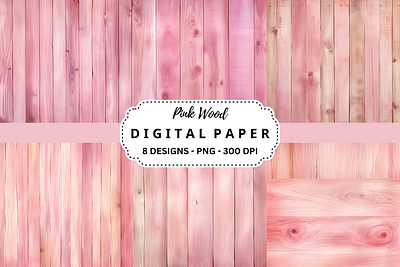 Pink Wood Watercolor Background tumbler wrap