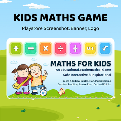 Kids Maths Game adobe xd design figma illustrator photoshop ui ux