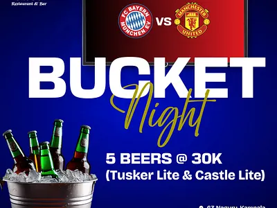 Bucket Night poster for Olives Restaurant & Bar adobe illustrator adobe photoshop bucket night design graphic design poster social media post