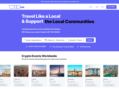 Landing Page - Hotel Booking landing page ui ux design web design