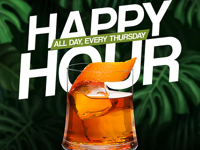 Cocktail Happy Hour posters for Olives Restaurant & Bar cocktail happy hour cocktail happy hour posters cocktail poster cocktails graphic design graphics happy hour happy hour poster social media post thursdays