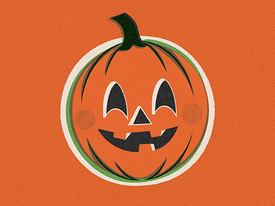 Jack-O-lantern design graphic design halloween illustration jack o lantern mid century pumpkin retro vector vintage