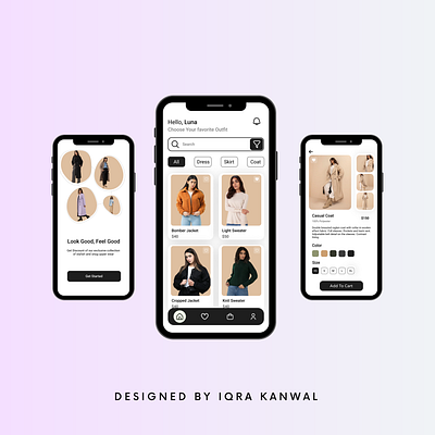 Fashion & Clothing App android design clothing app creative design e commerce app fashion app figma design graphic design ios design mobile app mobile app design ui design uiux design web design