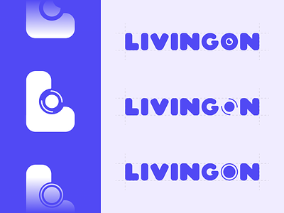 LivingOn - LOGO DESIGN branding design graphic design health l letter design live living logo on