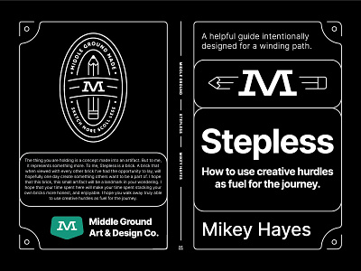 Stepless Book Cover Design (Vector) book book design coffee cover lay out design logo middle ground made mikey hayes print stepless