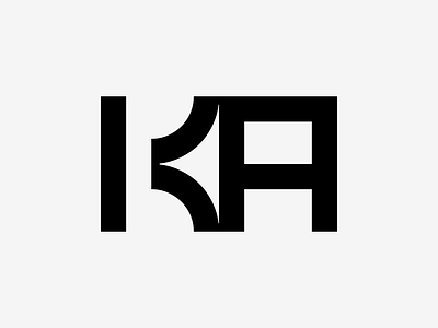 KA Monogram branding design icon identity illustration lettering logo logotype mark