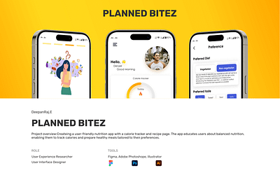 Planned Bitez app design application design case study cool design food food app mobile app new designs product design ui ui ux design