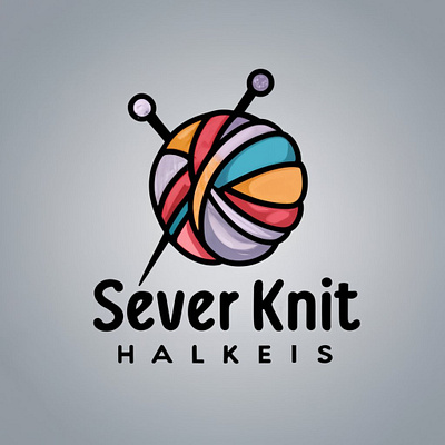 Sever Knit logo дизайн логотип